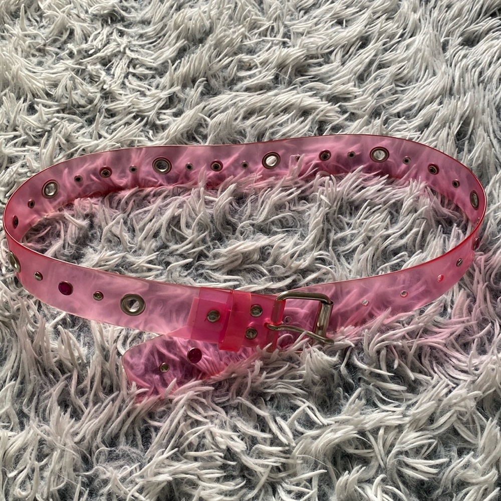 34” Long Pink Translucent Plastic Bejewelled Kids Belt The Children’s Place